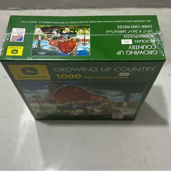 John Deere Growing Up Country 1000 Piece Jigsaw Puzzle 19 x 26 New Sealed - Picture 9 of 10